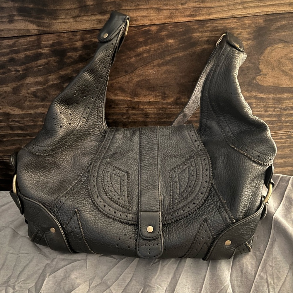 HOBO int’l bag black leather large hobo bag